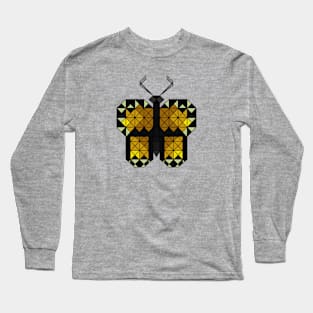 Monarch Butterfly - Geometric Abstract Long Sleeve T-Shirt